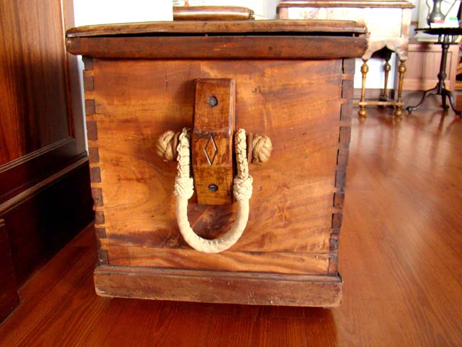 A fine early 19th century Camphorwood seaman's chest circa 1830